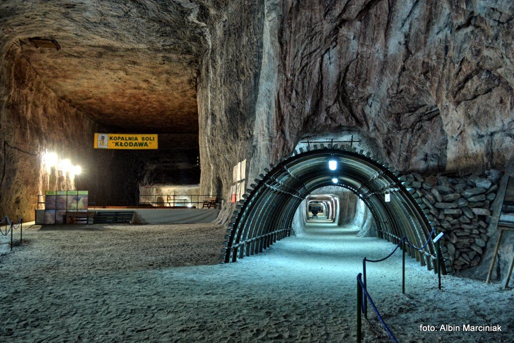 Klodawa Salt Mine - underground corridors. 